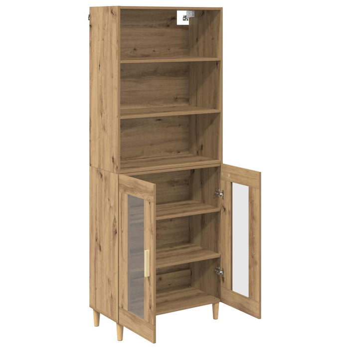 Bufet Stejar Artizanal 69,5 x 32,5 x 180 cm Lemn compozit - WALTI WALTI