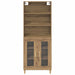 Bufet Stejar Artizanal 69,5 x 32,5 x 180 cm Lemn compozit - WALTI WALTI