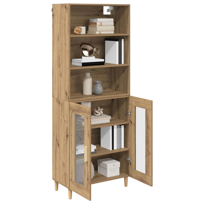 Bufet Stejar Artizanal 69,5 x 32,5 x 180 cm Lemn compozit - WALTI WALTI