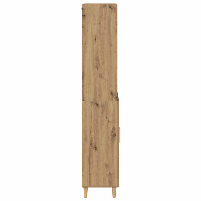 Bufet Stejar Artizanal 69,5 x 32,5 x 180 cm Lemn compozit - WALTI WALTI