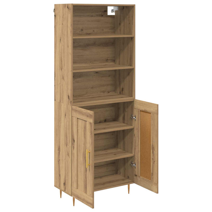 Bufet Stejar Artizanal 69,5 x 34 x 180 cm Lemn compozit - WALTI WALTI