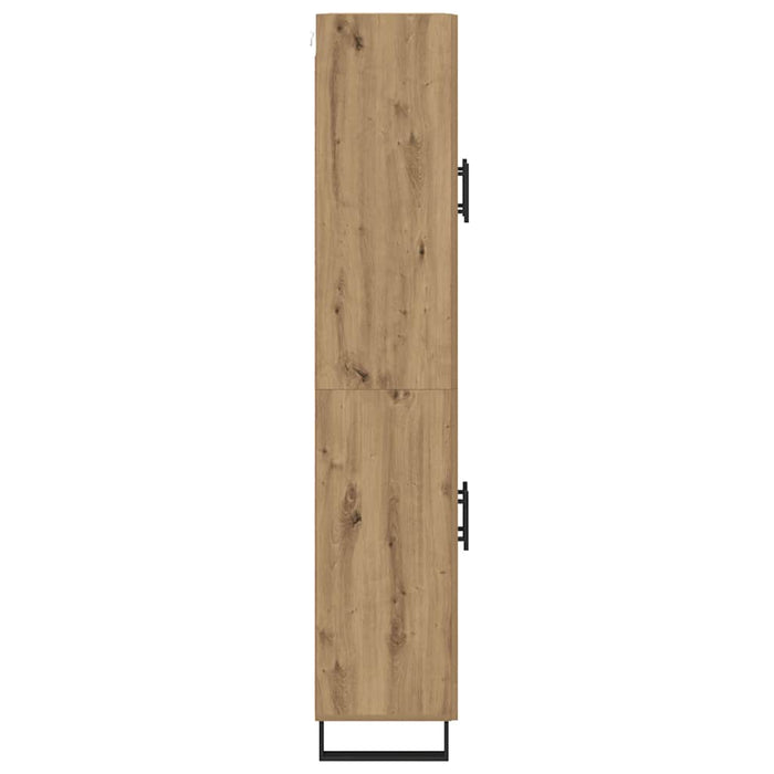 Bufet 2 pcs Stejar Artizanal Lemn Stratificat și Sticlă - WALTI WALTI