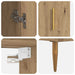 Bufet 2 pcs Stejar Artizanal Lemn compozit - WALTI WALTI