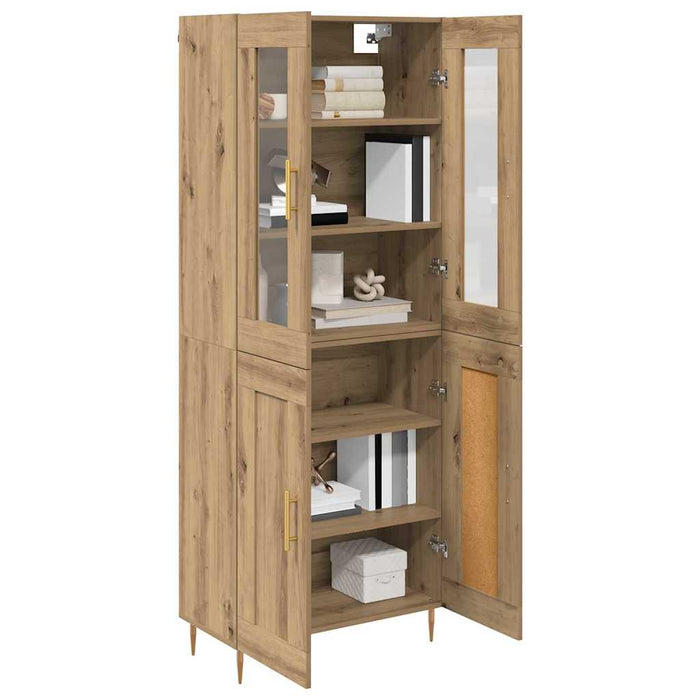 Bufet 2 pcs Stejar Artizanal Lemn compozit - WALTI WALTI