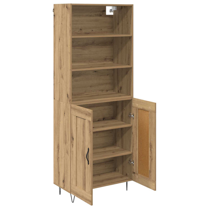 Bufet Stejar Artizanal 69,5 x 34 x 180 cm Lemn compozit - WALTI WALTI