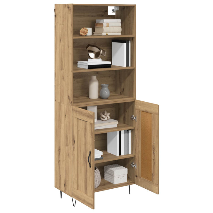 Bufet Stejar Artizanal 69,5 x 34 x 180 cm Lemn compozit - WALTI WALTI