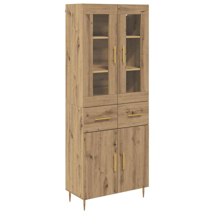 Bufet cu sertar 2 pcs Stejar Artizanal Lemn compozit - WALTI WALTI