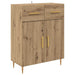 Bufet cu sertar 2 pcs Stejar Artizanal Lemn compozit - WALTI WALTI