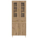 Bufet cu sertar 2 pcs Stejar Artizanal Lemn compozit - WALTI WALTI