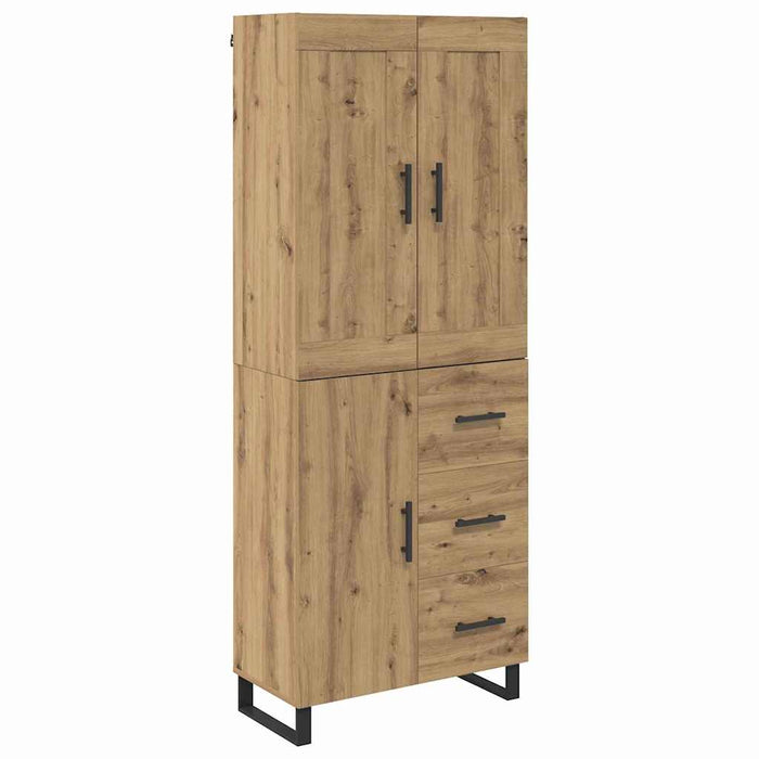 Bufet Stejar Artizanal 69,5 x 34 x 180 cm Lemn compozit - WALTI WALTI