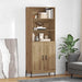 Bufet Stejar Artizanal 69,5 x 32,5 x 180 cm Lemn compozit - WALTI WALTI