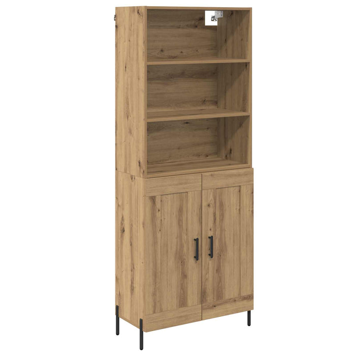 Bufet Stejar Artizanal 69,5 x 32,5 x 180 cm Lemn compozit - WALTI WALTI