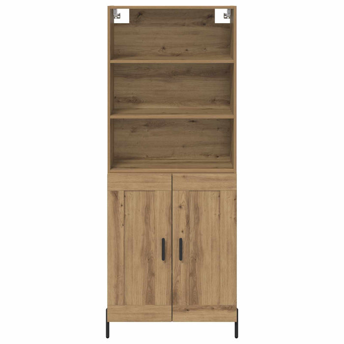Bufet Stejar Artizanal 69,5 x 32,5 x 180 cm Lemn compozit - WALTI WALTI