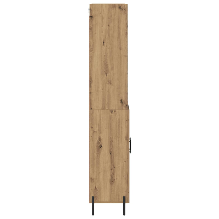 Bufet Stejar Artizanal 69,5 x 32,5 x 180 cm Lemn compozit - WALTI WALTI