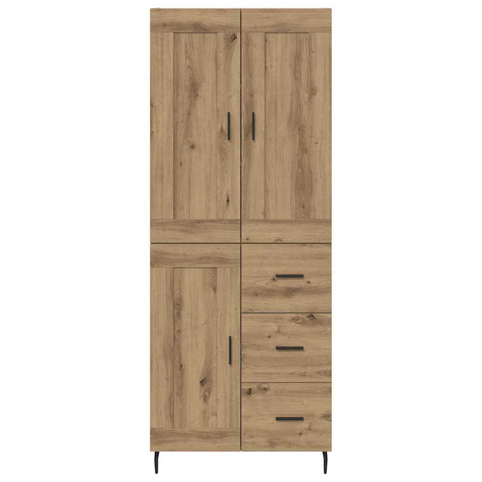 Bufet cu sertar 2 pcs Stejar Artizanal Lemn compozit - WALTI WALTI