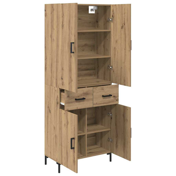 Bufet Stejar Artizanal 69,5 x 34 x 180 cm Lemn compozit - WALTI WALTI