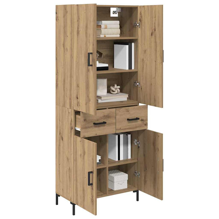 Bufet Stejar Artizanal 69,5 x 34 x 180 cm Lemn compozit - WALTI WALTI