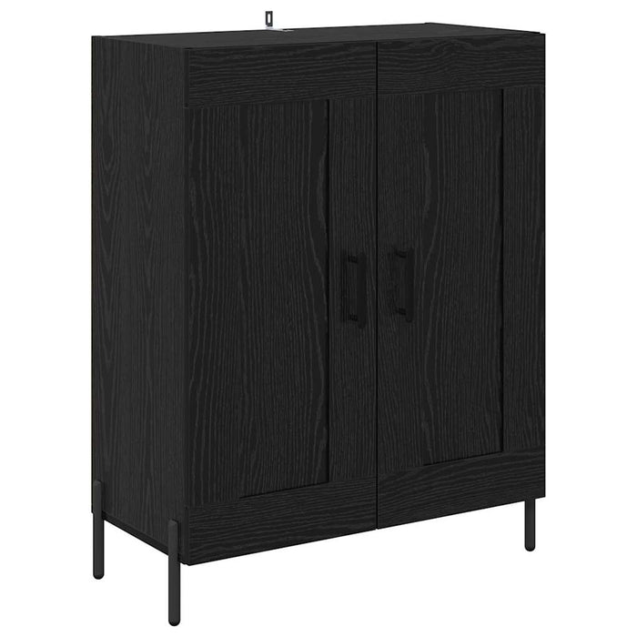 Bufet 2 pcs Stejar Negru 69,5 x 34 x 180 cm Lemn compozit - WALTI WALTI