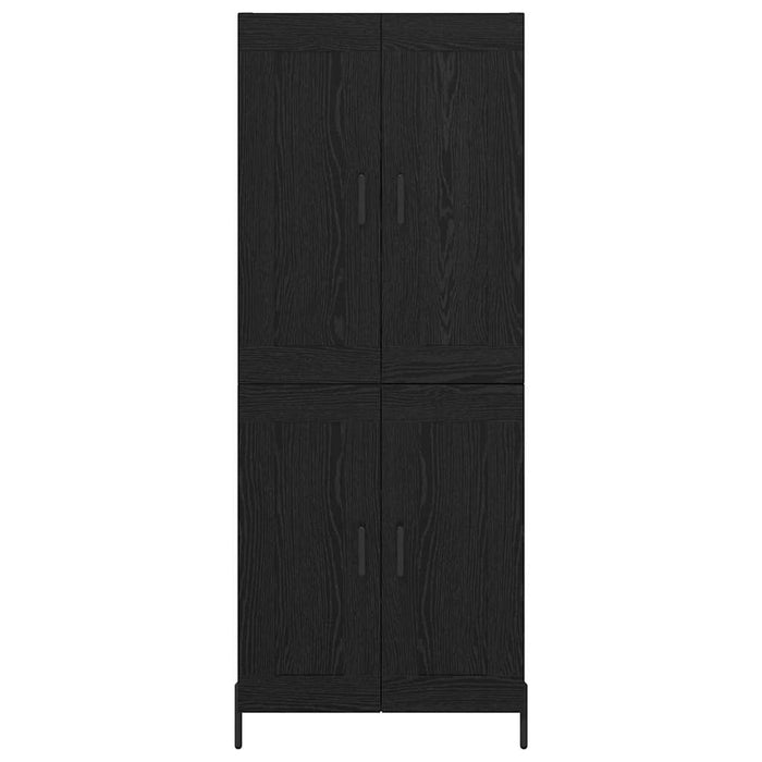 Bufet 2 pcs Stejar Negru 69,5 x 34 x 180 cm Lemn compozit - WALTI WALTI