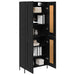 Bufet 2 pcs Stejar Negru 69,5 x 34 x 180 cm Lemn compozit - WALTI WALTI