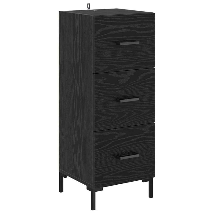 Bufet cu sertar Stejar Negru 34,5 x 34 x 180 cm Lemn compozit - WALTI WALTI