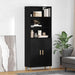 Bufet 2 pcs Stejar Negru 69,5 x 34 x 180 cm Lemn compozit - WALTI WALTI