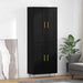 Bufet Stejar Negru 69,5 x 34 x 180 cm Lemn compozit - WALTI WALTI