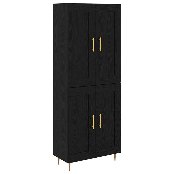 Bufet Stejar Negru 69,5 x 34 x 180 cm Lemn compozit - WALTI WALTI
