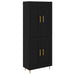 Bufet Stejar Negru 69,5 x 34 x 180 cm Lemn compozit - WALTI WALTI
