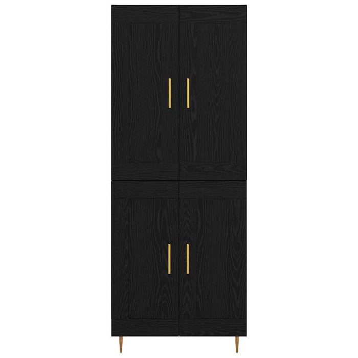 Bufet Stejar Negru 69,5 x 34 x 180 cm Lemn compozit - WALTI WALTI
