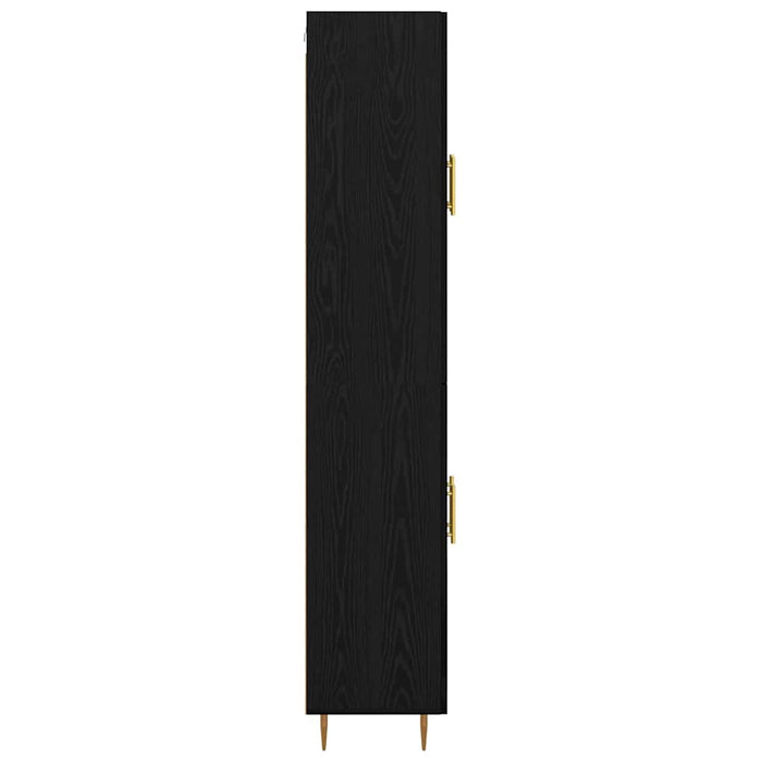 Bufet Stejar Negru 69,5 x 34 x 180 cm Lemn compozit - WALTI WALTI