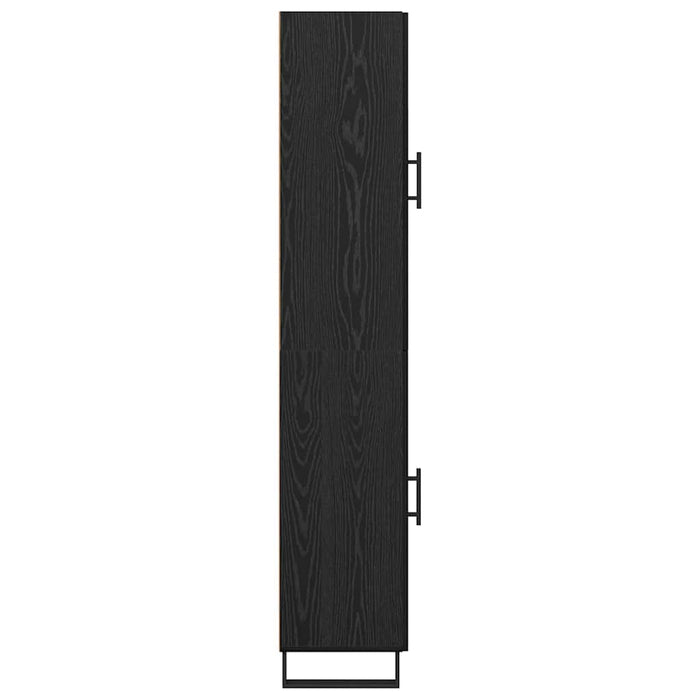 Bufet Stejar Negru 34,5 x 34 x 180 cm Lemn compozit - WALTI WALTI