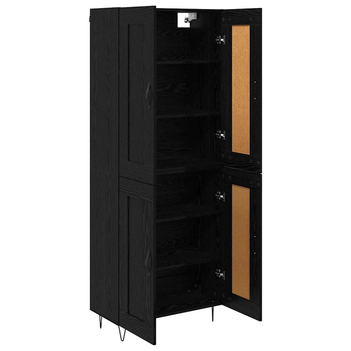 Bufet Stejar Negru 69,5 x 34 x 180 cm Lemn compozit - WALTI WALTI
