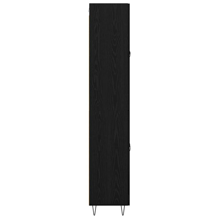 Bufet Stejar Negru 69,5 x 34 x 180 cm Lemn compozit - WALTI WALTI