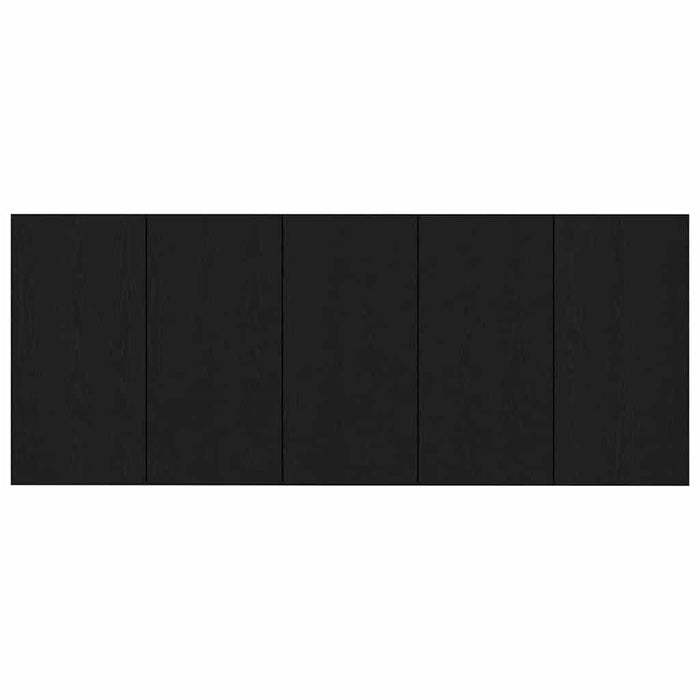 Tăblie cu Noptieră cu sertar 3 pcs Stejar Negru Lemn compozit - WALTI WALTI