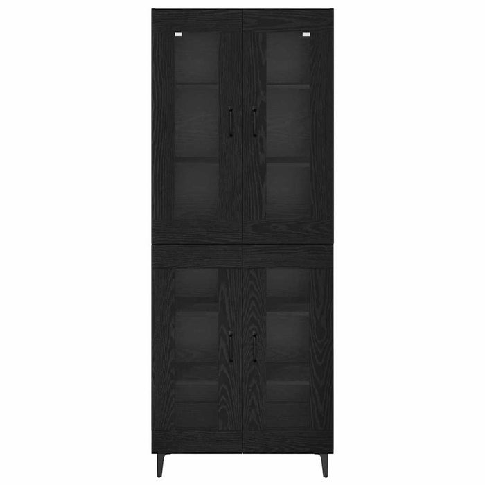 Bufet Pe perete Stejar Negru 69,5 x 34 x 180 cm Lemn compozit - WALTI WALTI