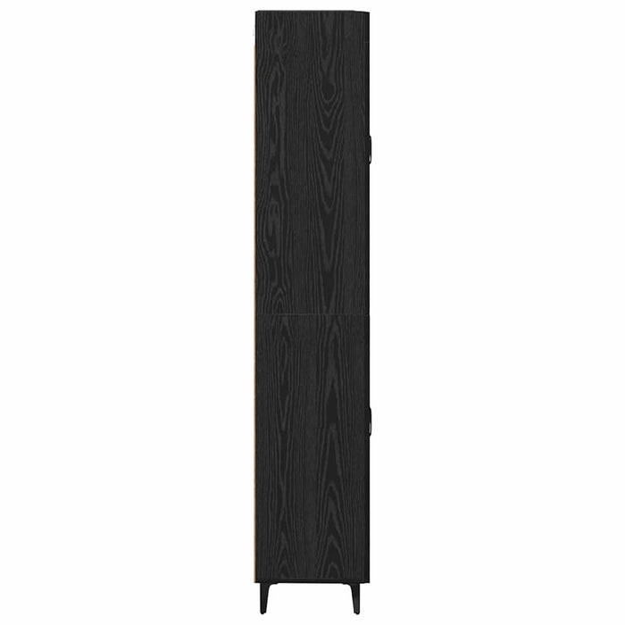 Bufet Pe perete Stejar Negru 69,5 x 34 x 180 cm Lemn compozit - WALTI WALTI