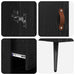 Cabinet înalt cu raft 2 pcs Stejar Negru Lemn compozit - WALTI WALTI