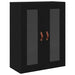 Cabinet înalt cu raft 2 pcs Stejar Negru Lemn compozit - WALTI WALTI