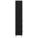 Cabinet înalt cu raft 2 pcs Stejar Negru Lemn compozit - WALTI WALTI