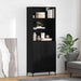Bufet Pe perete cu sertar 2 pcs Stejar Negru Lemn compozit - WALTI WALTI