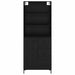 Bufet Pe perete cu sertar 2 pcs Stejar Negru Lemn compozit - WALTI WALTI