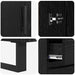 Bufet cu sertar 2 pcs Stejar Negru Lemn compozit - WALTI WALTI