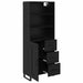 Bufet cu sertar 2 pcs Stejar Negru Lemn compozit - WALTI WALTI