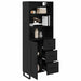 Bufet cu sertar 2 pcs Stejar Negru Lemn compozit - WALTI WALTI