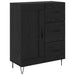 Bufet Pe perete cu sertar 2 pcs Stejar Negru Lemn compozit - WALTI WALTI