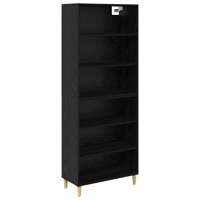 Bufet 2 pcs Stejar Negru 69,5 x 32,5 x 180 cm Lemn compozit - WALTI WALTI