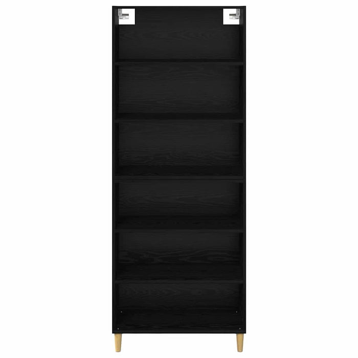 Bufet 2 pcs Stejar Negru 69,5 x 32,5 x 180 cm Lemn compozit - WALTI WALTI
