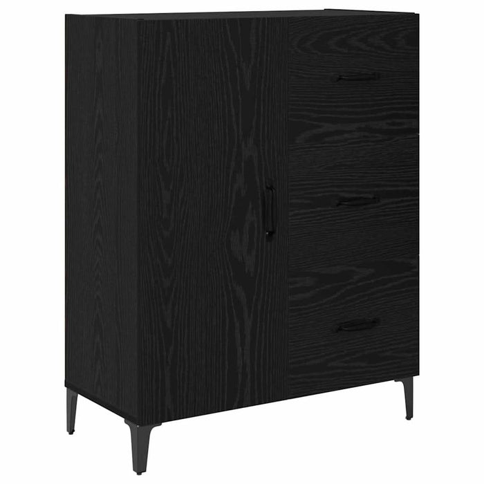 Bufet Pe perete Stejar Negru 69,5 x 34 x 180 cm Lemn compozit - WALTI WALTI
