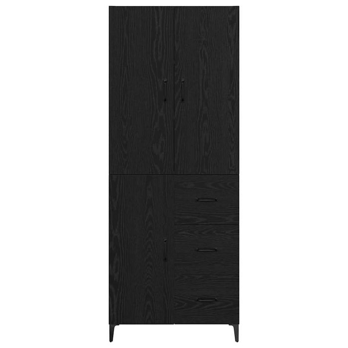 Bufet Pe perete Stejar Negru 69,5 x 34 x 180 cm Lemn compozit - WALTI WALTI